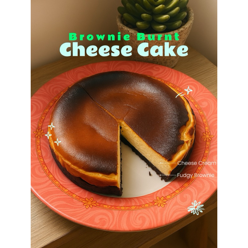 

Brownie Burnt Cheese Cake