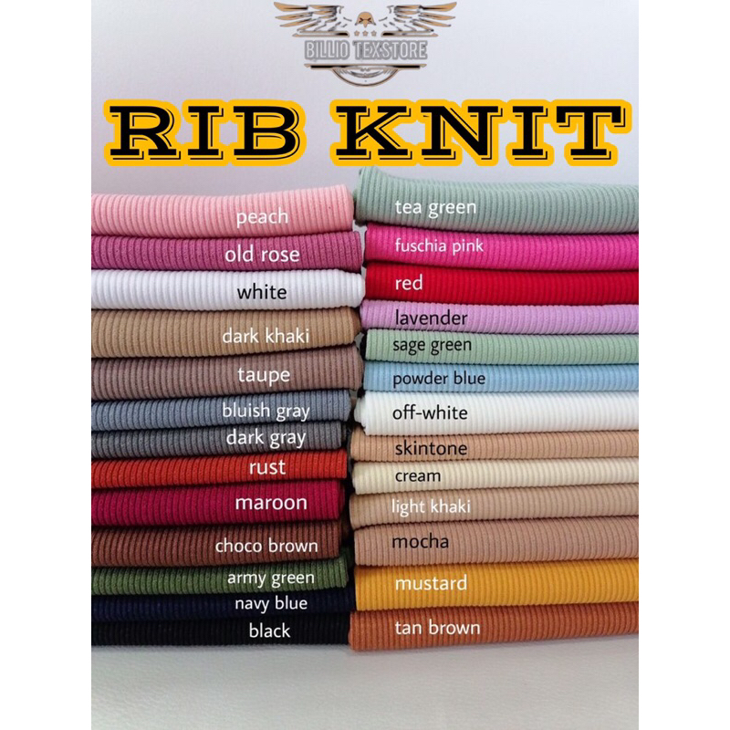 KAIN RIB KNIT KATUN PREMIUM