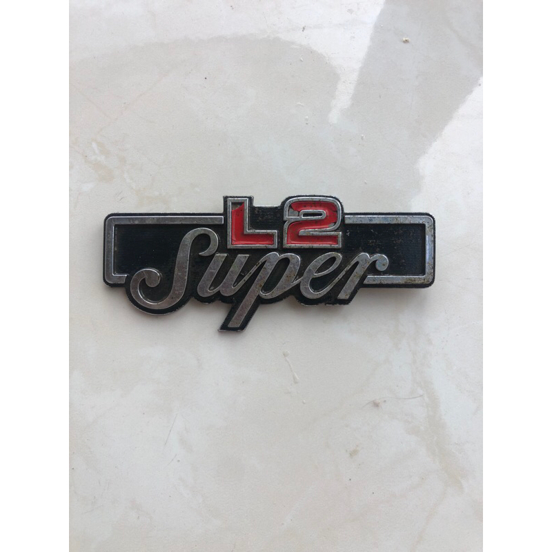 Emblem Box Aki Yamaha L2super original lepasan motor