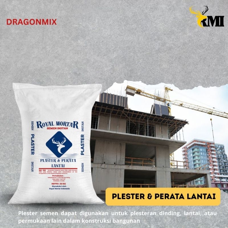 Semen Instan | Plester & Perata Lantai | RM 365 Royal Mortar