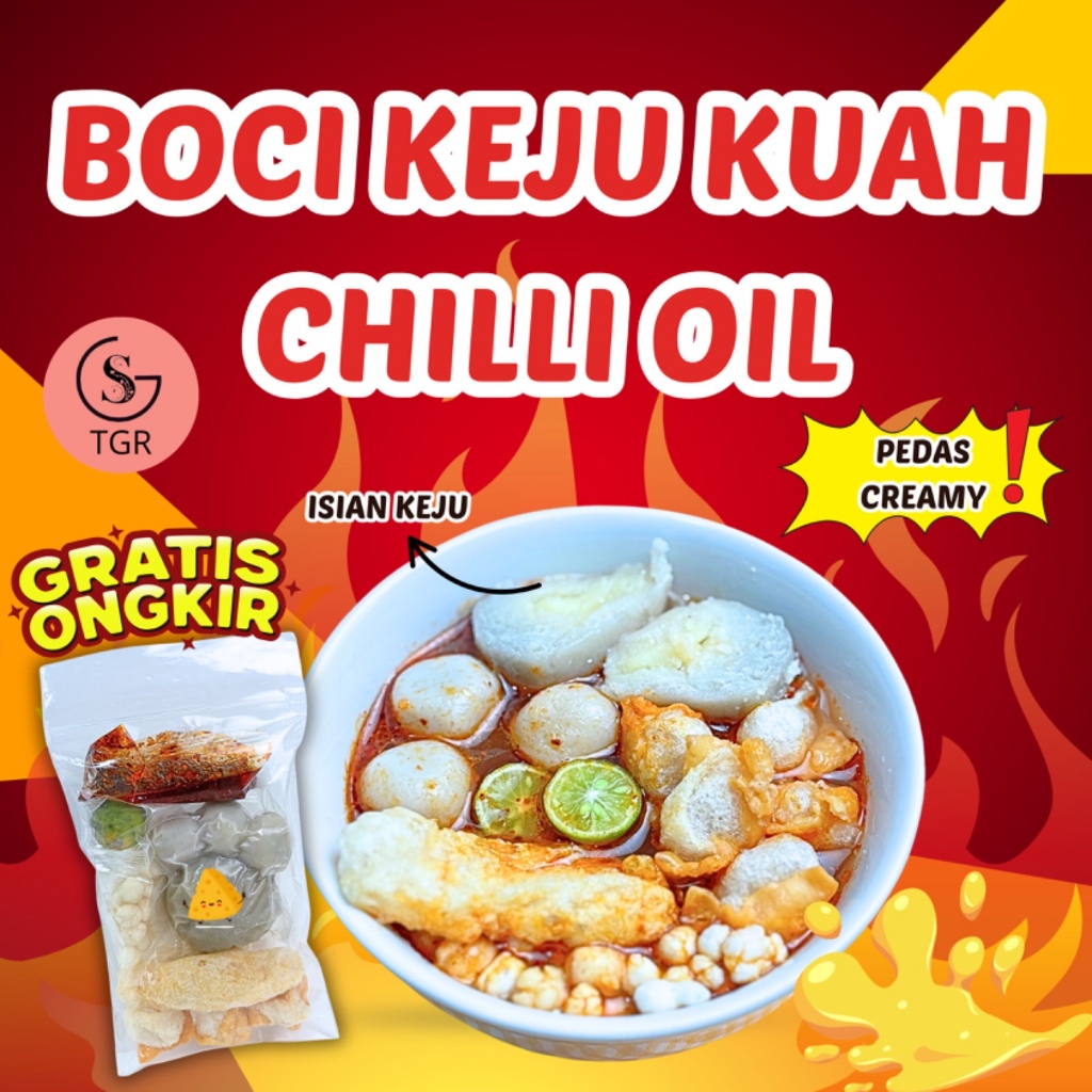 

1 BUNGKUS BOCI KEJU JUMBO EKONOMIS CHILI OIL INSTAN FOOD