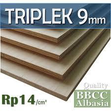 Triplek 9mm lebar 40cm custom ukuran multiplek plywood