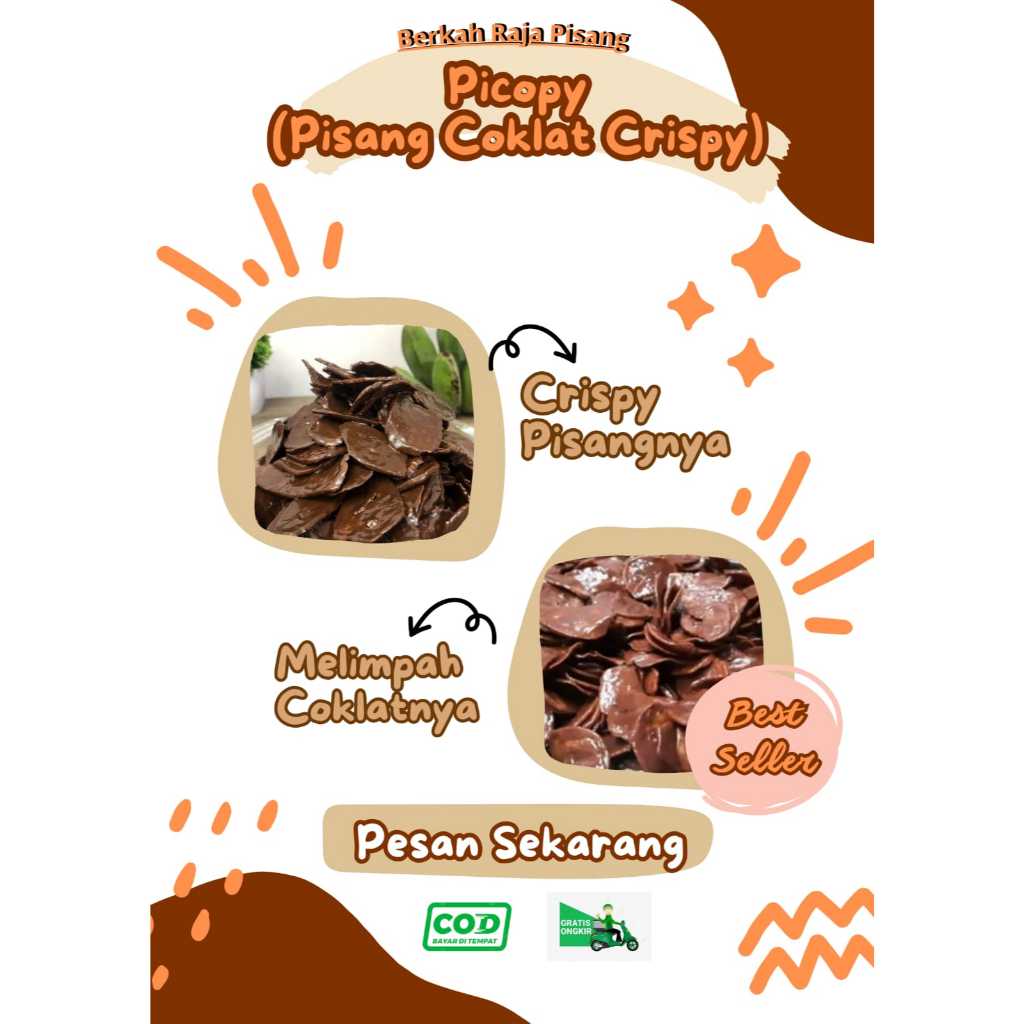 

Picopi || Pisang Coklat Crispy Murah Coklat Melimpah Kemasan 200gr
