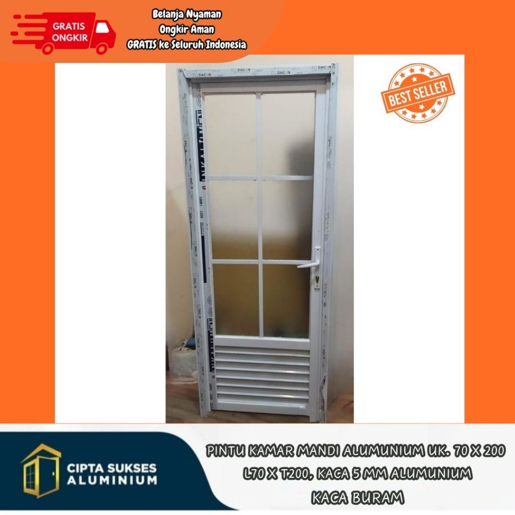 PINTU KAMAR MANDI ACP aluminium csa bergaransi pintu kamar mandi pintu aluminium aesthetic murah mod