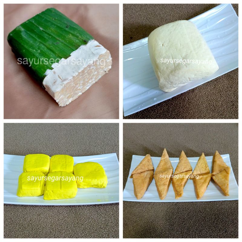 

Tempe / Tahu Putih / Tahu Kuning / Tahu Segitiga / Tahu Goreng / Tahu Cokelat