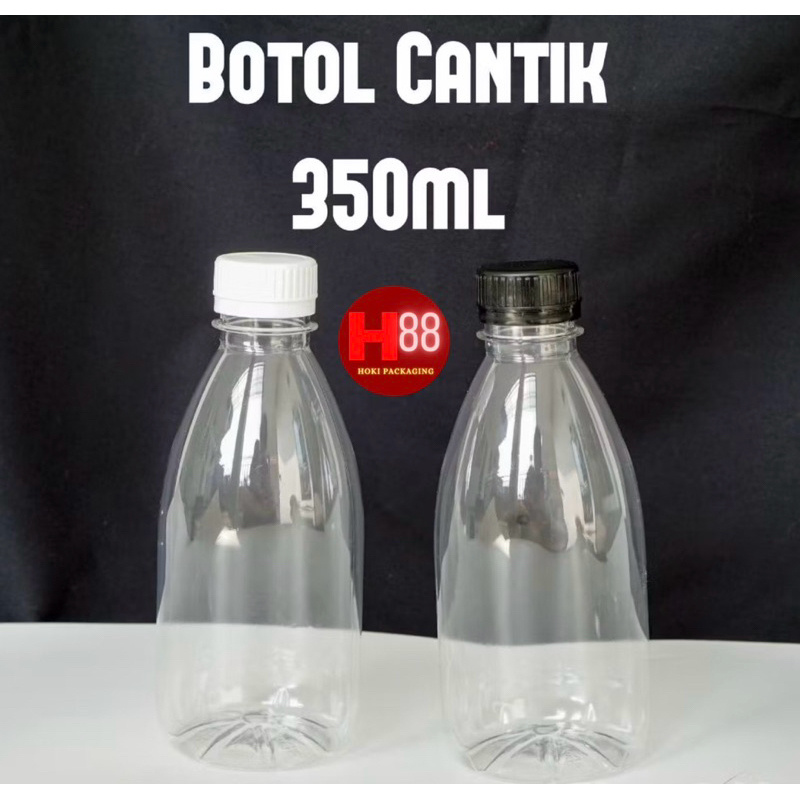 Botol Cantik 350ml 150ml / Botol Minum Plastik Murah / Botol Kemasan Es Dawet Cendol / Botol Bulat L