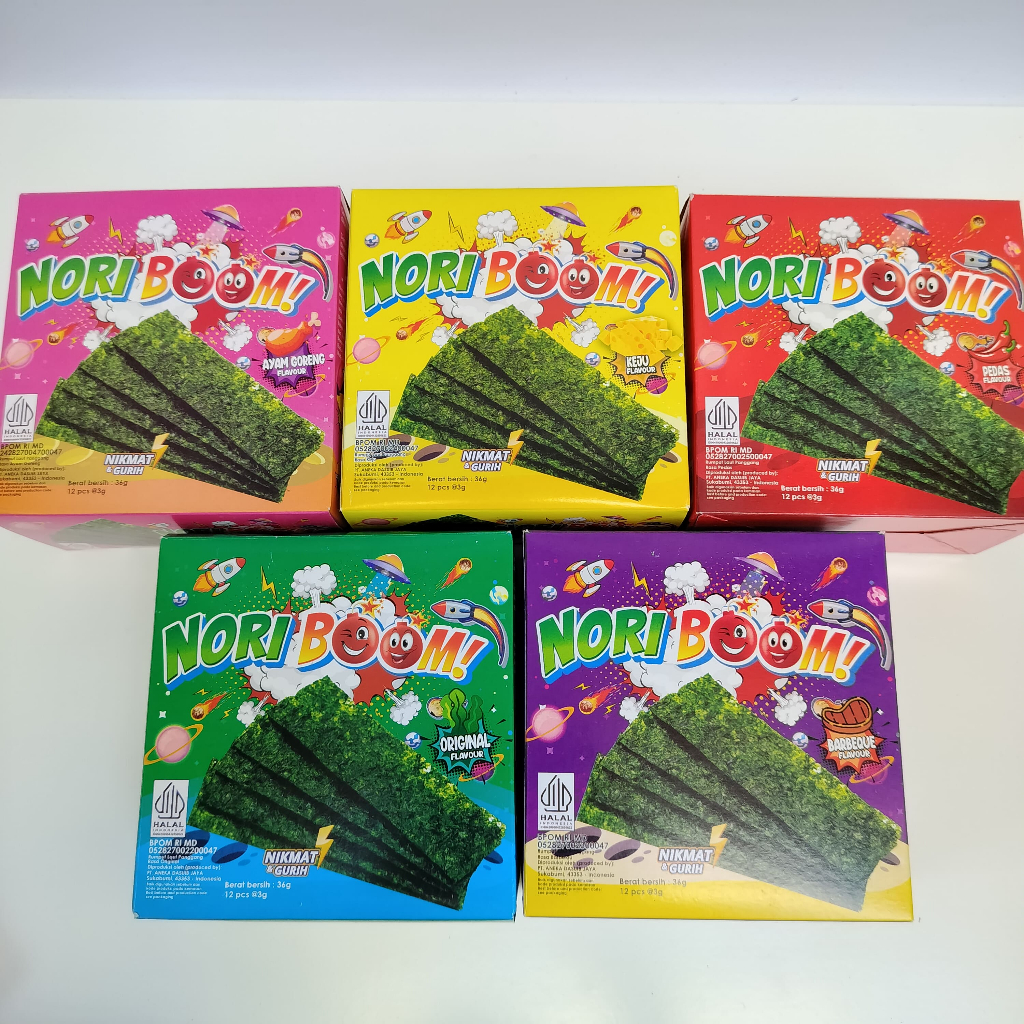 

Lezatoz_Genz Noriboom Snack Rumput Laut (Karton)