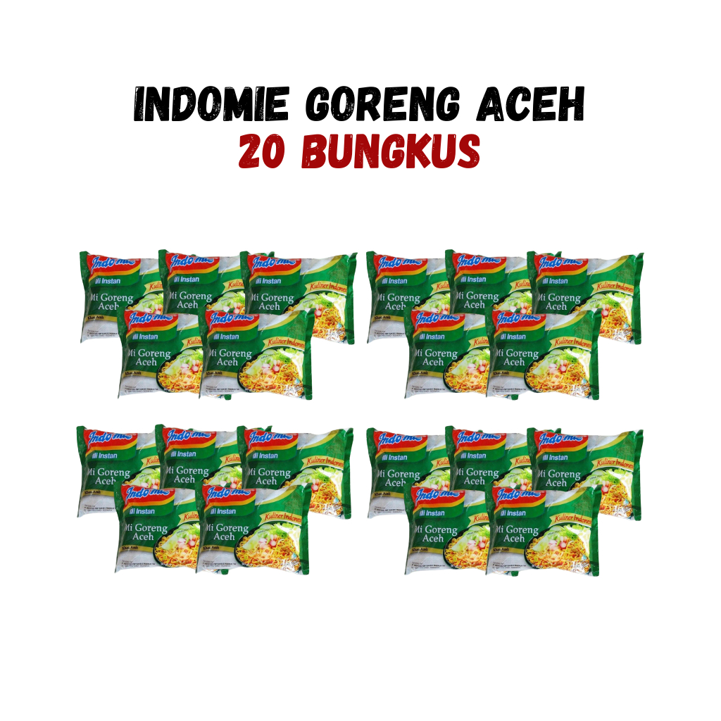 

Indomie Goreng Aceh Isi 20 Bungkus – Paket Hemat Mi Instan Stok Banyak untuk Anak Kos & Keluarga