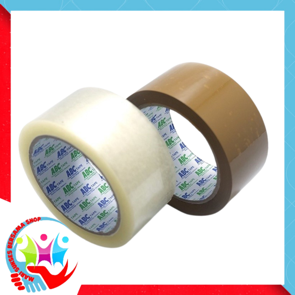 

MSBS Lakban Bening 45MM Merk ABC TAPE Lakban Coklat Murah