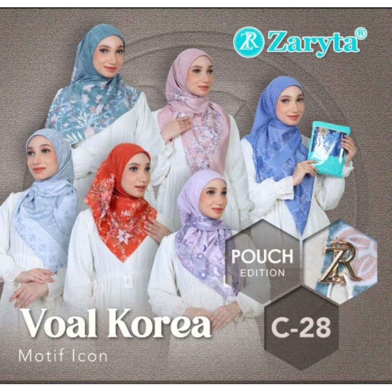 Hijab Segiempat - Hijab Zaryta - Zaryta Polos - Zaryta Motif - Hijab Modern - Zaryta - Azara - Voal 