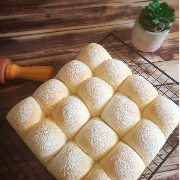 

Japanese Milk Bread Bun Roti Sobek Lembut Jepang Tanpa Rasa Plain