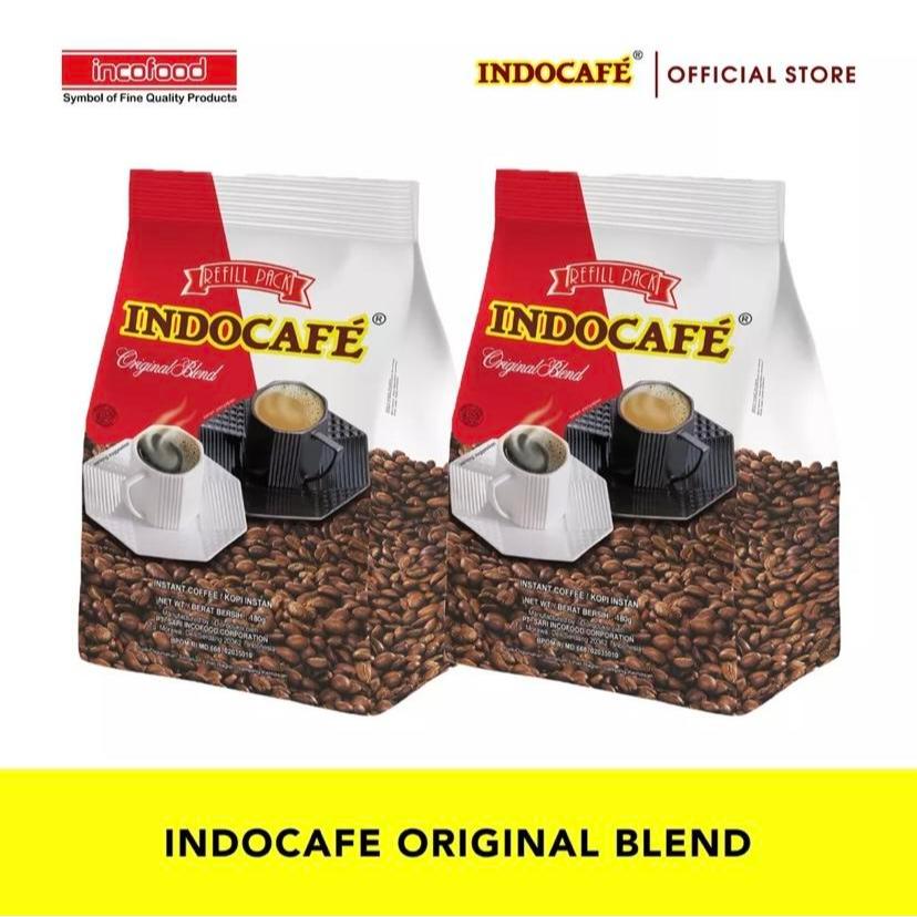

Kopi Indocafe 50gr/ Original Blend Refill pack 180gr / Instant Coffee / Kopi Hitam Kemasan Refil - 50gram
