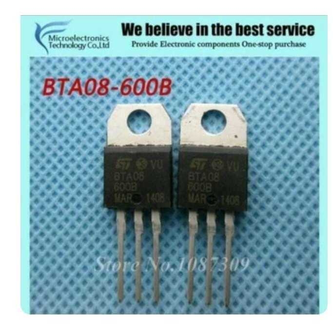 RE3961 bta08 triac 8a by PCM LTC GLODOK