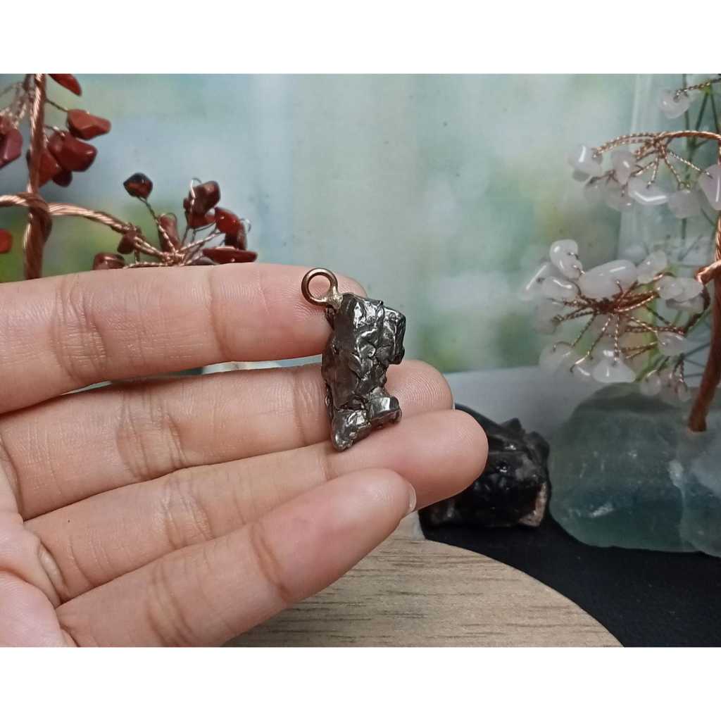 Batu meteorite crystal campo del cielo Pendant (3)