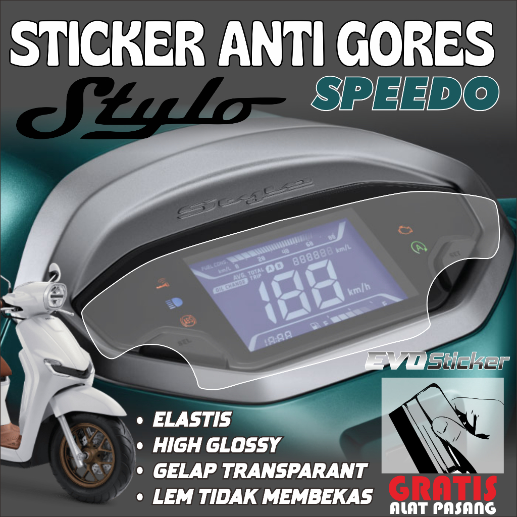 Anti Gores Speedometer Stylo 160: Pelindung Kaca untuk Honda New Stylo 160