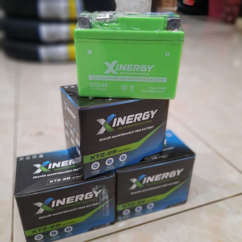Aki Gel XINERGY XTZ-5S 5AH Motor Beat Supra X 125 Scoopy Revo Mio Vario 110