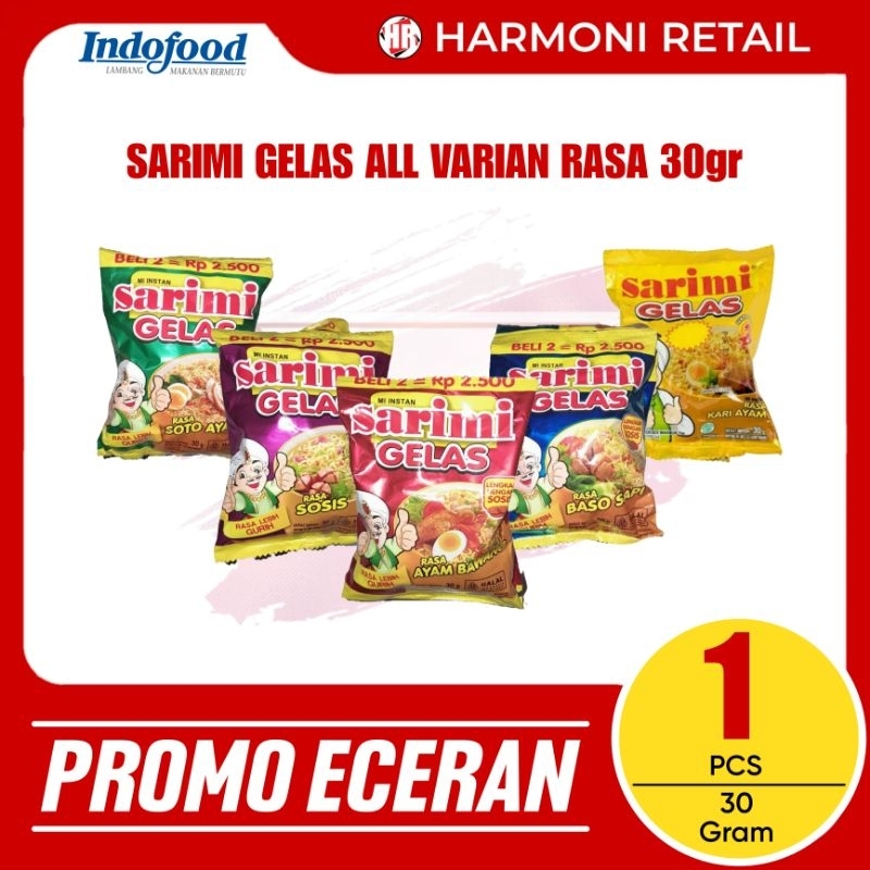 

Sarimi Gelas All Varian Rasa 1 Renceng isi 10