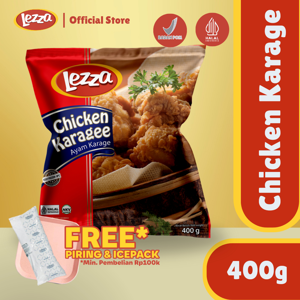 

LEZZA Chicken Karage Nugget Frozen 400 Gr