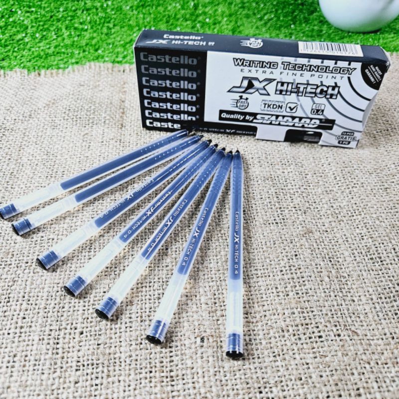 

ORI Standard - Pulpen Castello JX Hi-Tech Gel 0.4 (Alat Tulis / Pen / Ballpoint / Pena)