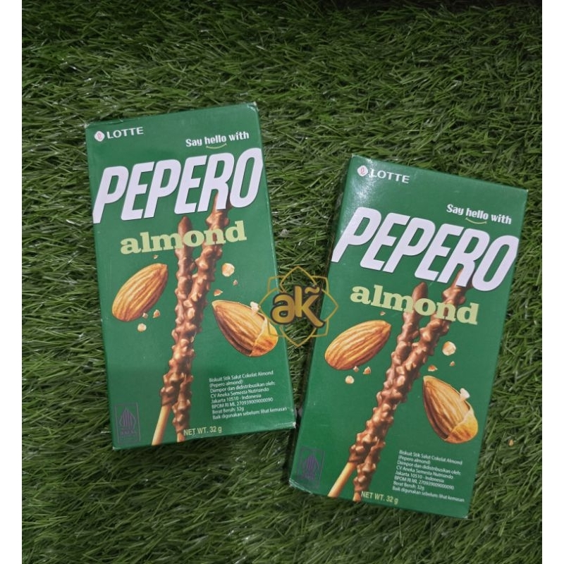 

PEPERO Almond Biskuit stik salut coklat almond 32 gr
