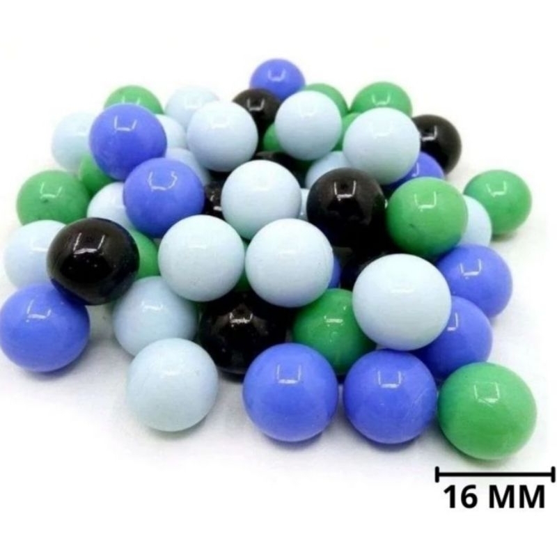 100pc kelereng campur, kelereng warna warni