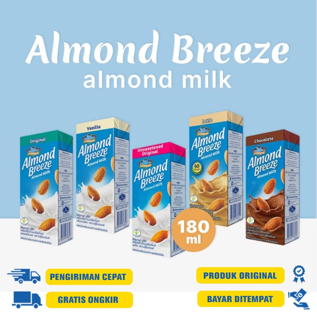 

Blue Diamond Susu Almond Breeze 180ML - Original | Vanilla | Chocolate