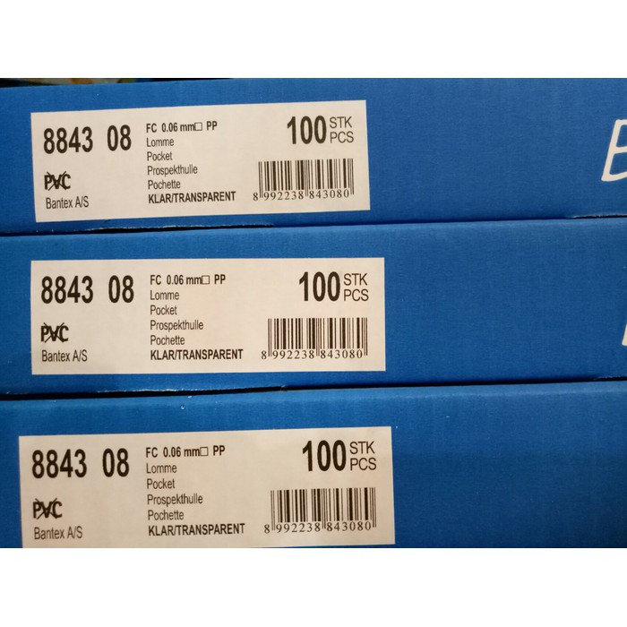 

plastik pp pocket f4 isi 100 lembar merk bantex 8843