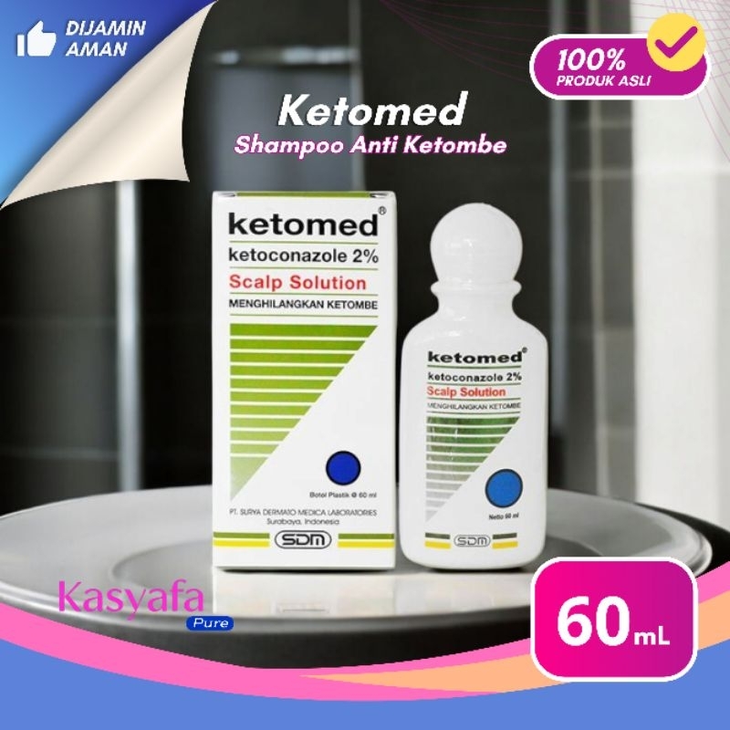 Ketomed 2% Scalp Solution Shampoo 60mL - Anti Ketombe dan Anti DHT