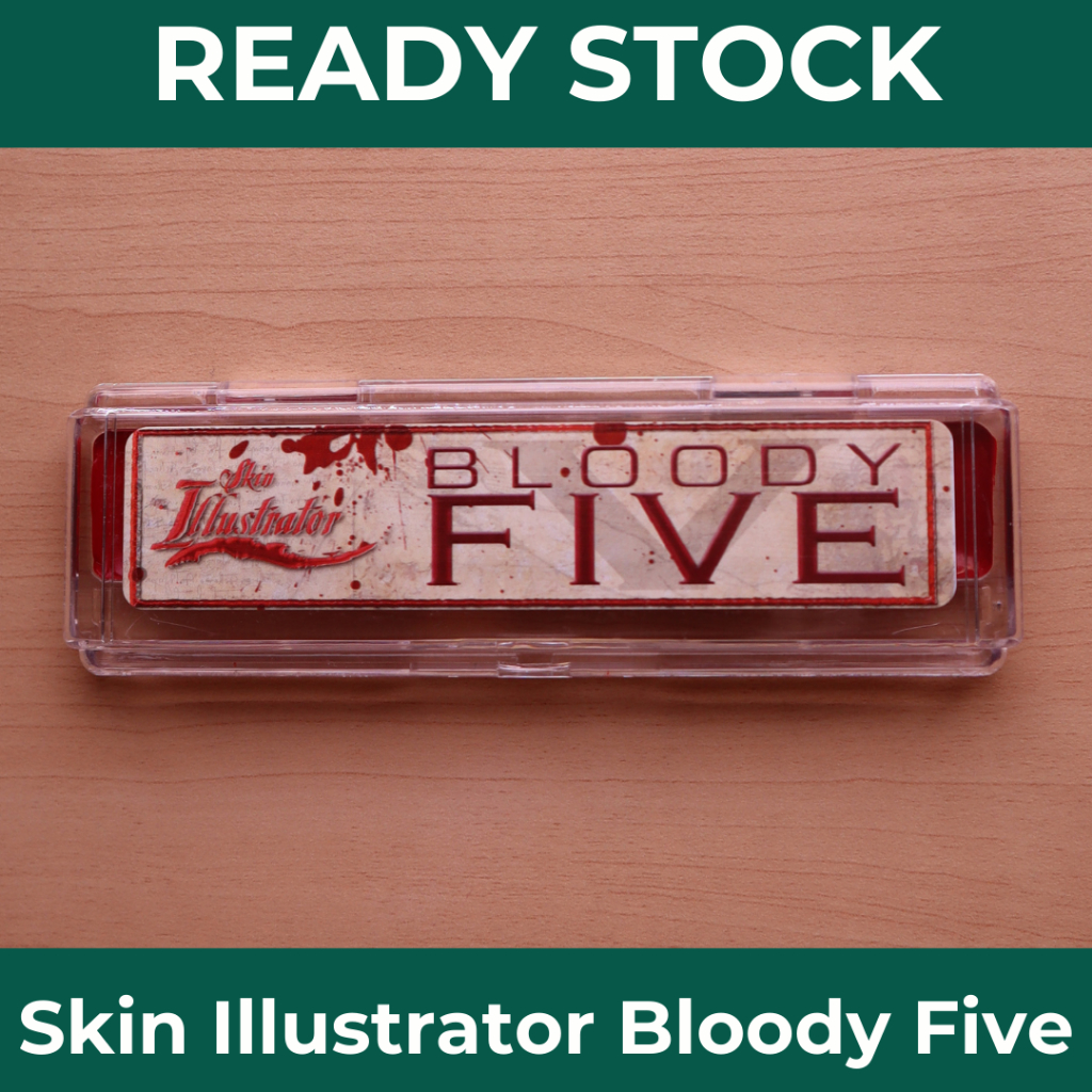 [Ready] Skin Illustrator Bloody Five Palette | Fake blood makeup | SFX makeup palette | Waterproof b