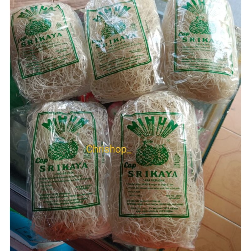

Bihun Mihun Cap Srikaya Kemasan 200gr Mie Halus Halal