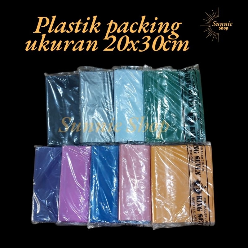 

Plastik Packing uk. 20x30cm/Amplop polymailer merk king seven