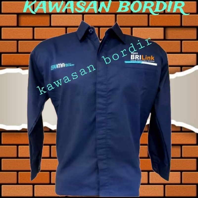 kantong 1 kemeja agen brilink seragam agen brilink baju agen brilink pdh agen brilink full bordir..