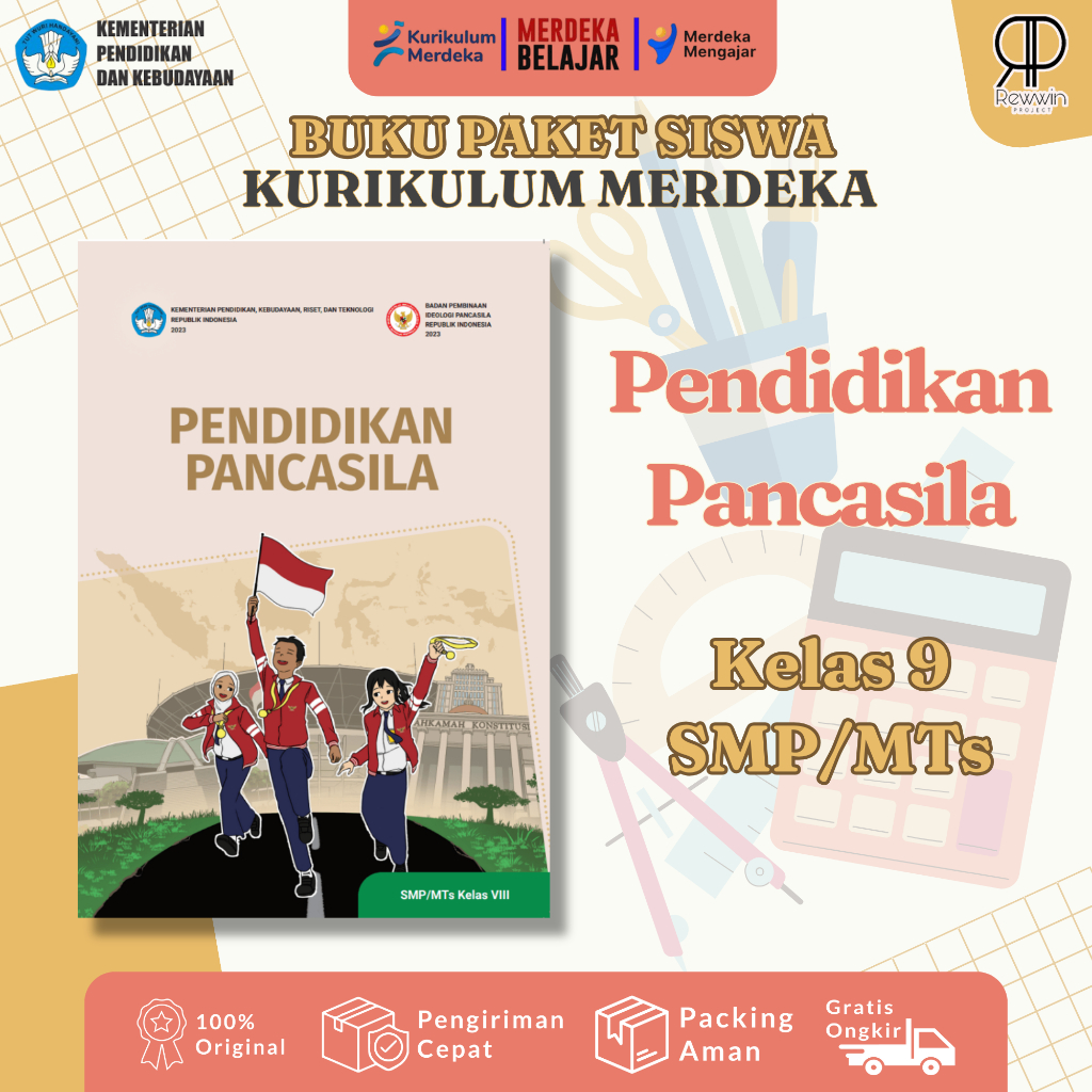 Buku PENDIDIKAN PANCASILA - PPKN - Kelas 9 SMP/MTS Kurikulum Merdeka - BPIP
