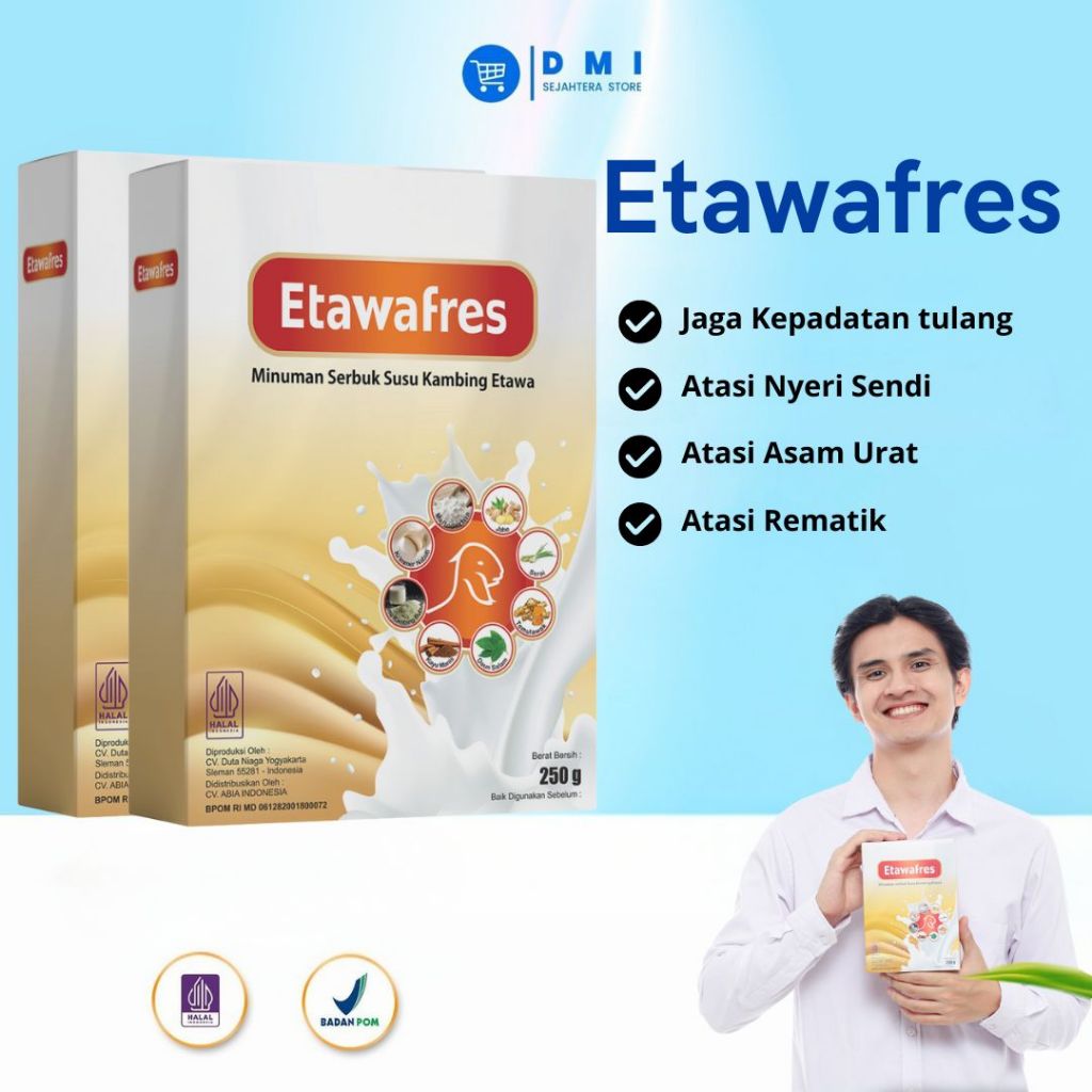 

ETAWAFRES 2 BOX | Susu Kambing Ori Asli Ampuh Atasi Nyeri Sendi Pegel Linu ETAWAFRES