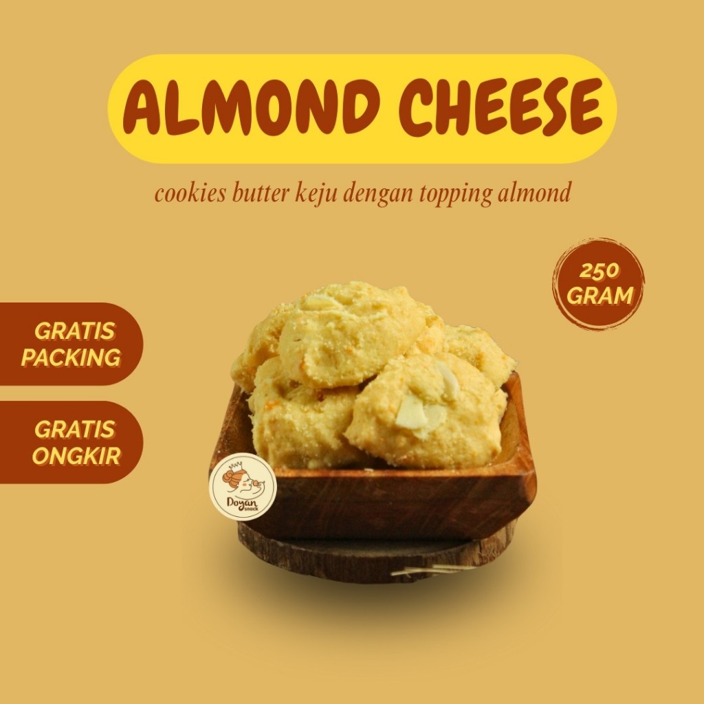 

ALMOND CHEESE COOKIES 250GR / COOKIES KEJU ALMOND