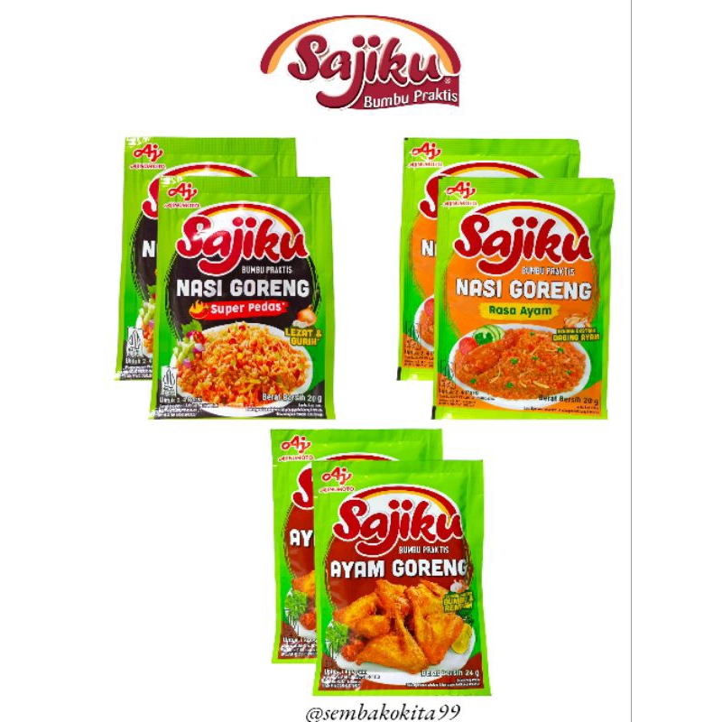 

Sajiku Bumbu Praktis Nasi Goreng Rasa Ayam Super Pedas Ayam Goreng 1 Renteng Isi 10 Sachet
