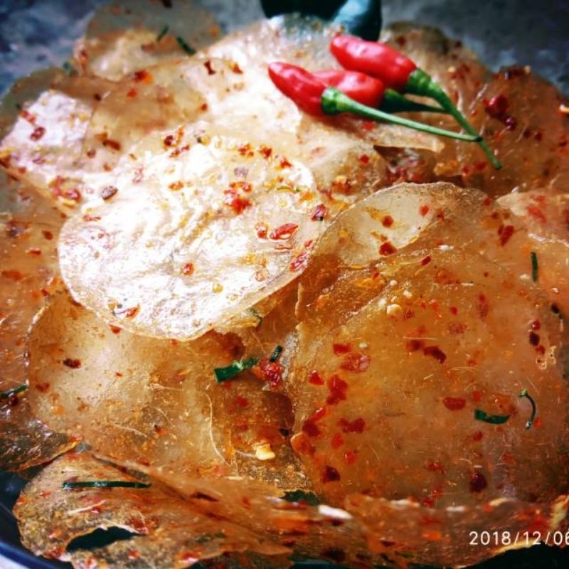 

KRIPCA KERIPIK KACA Gurih Pedas 1/4 kg