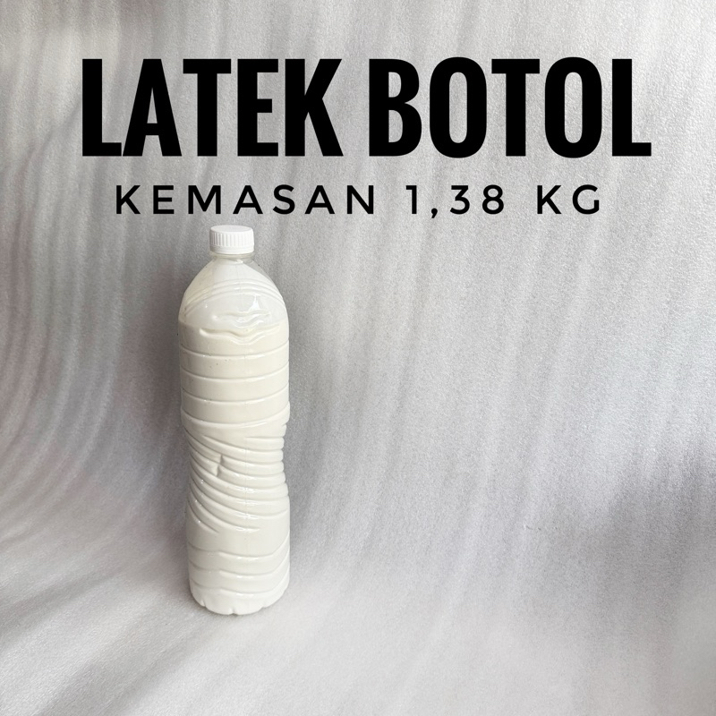 LATEX CAIR 60% LATEK PEKAT PRODUSEN LATEK LEM 1,5LITER / Lem Latex Cair