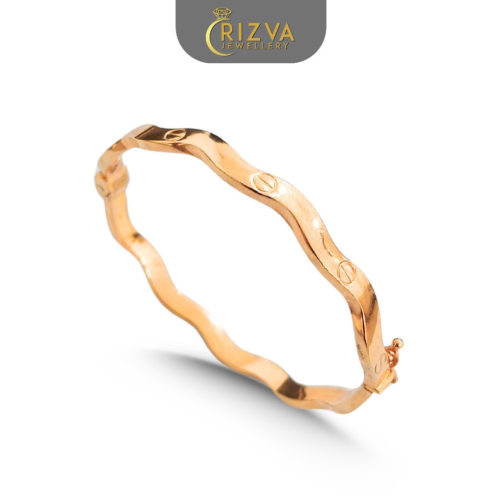 Gelang Anak Cartier Gelombang Rose Gold Kadar 6K Toko Emas RIzva Jewellery