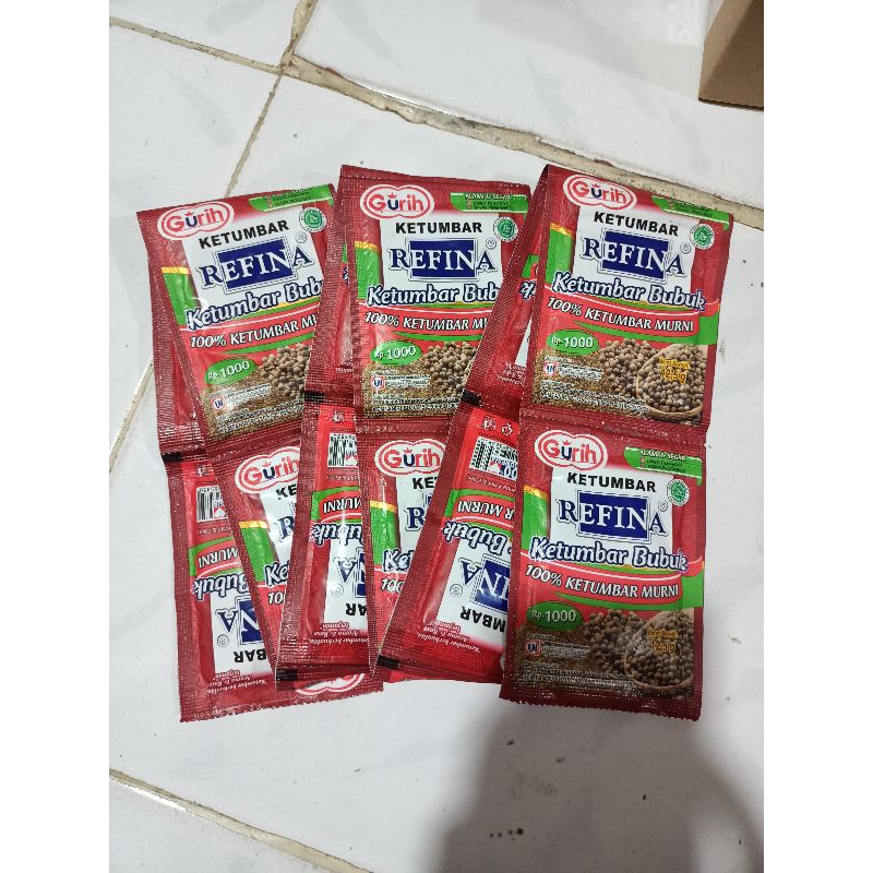 

Refina Bubuk Ketumbar 12.5gr X 12 Sachet