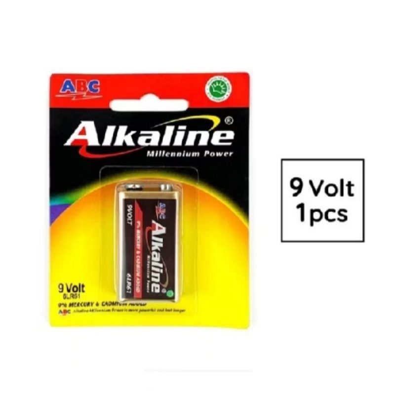 Beaded Bloom Baterai 9V Alkaline / 9 Volt Abc Alkaline 1.5V Isi 1