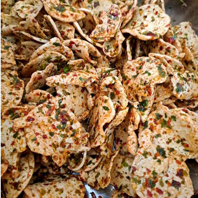

Basreng Pipih Premium Pedas Daun Jeruk
