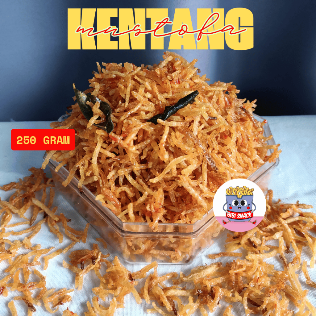 

Bibi snack - kentang mustofa pedas manis daun jeruk 250 gram