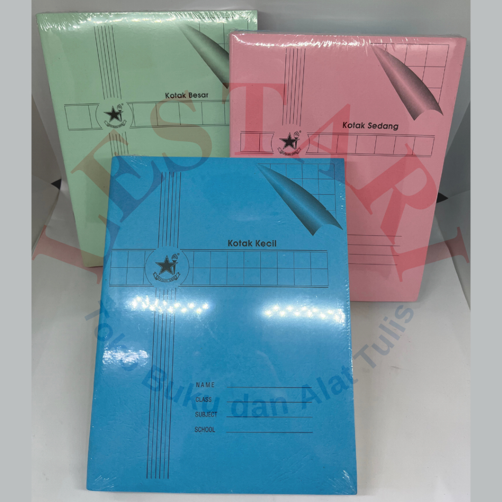 

Buku Tulis Kotak Kecil, Sedang dan Besar
