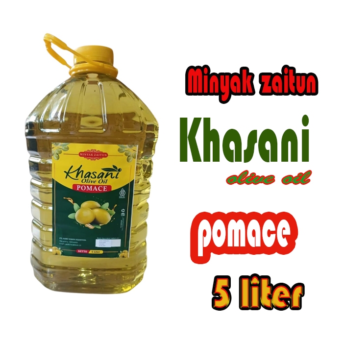 

Minyak zaitun olive oil pomace 5 liter KHASANI