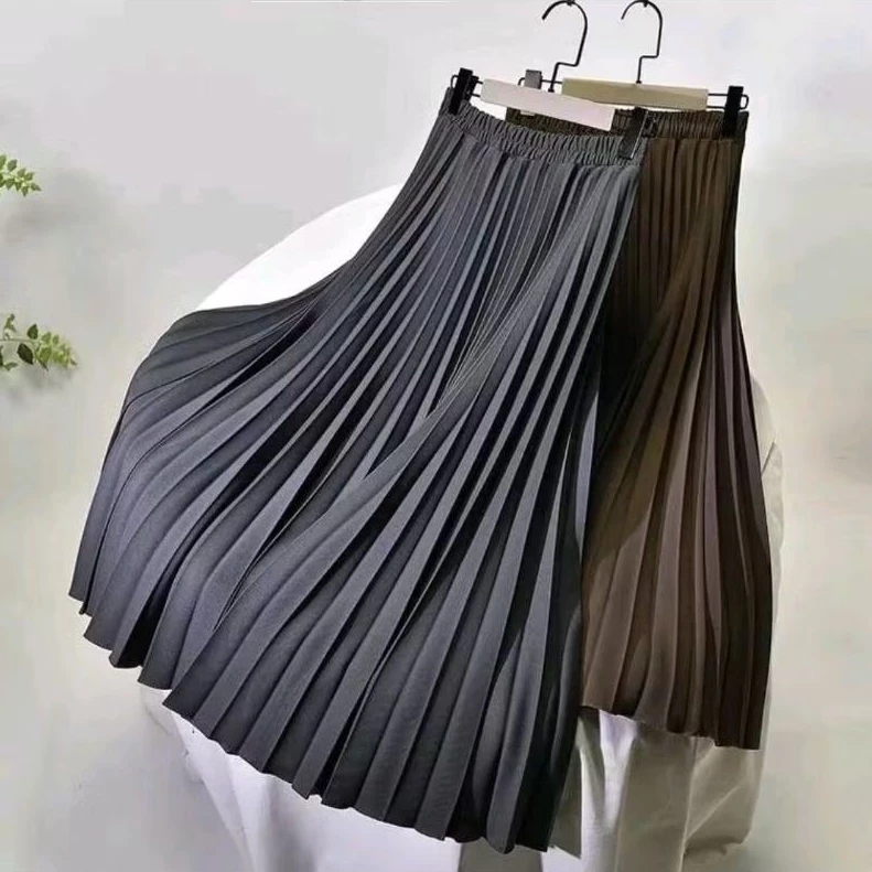Rok Plisket Premium Prada JUMBO (XXL) Original | Rok Kualitas Import | Crepe Koshibo [COD]