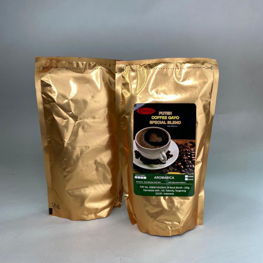

Kopi Gayo Halus GOLD Puteh Coffee Special Blend Premium 250 Gr Halal Bubuk Robusta
