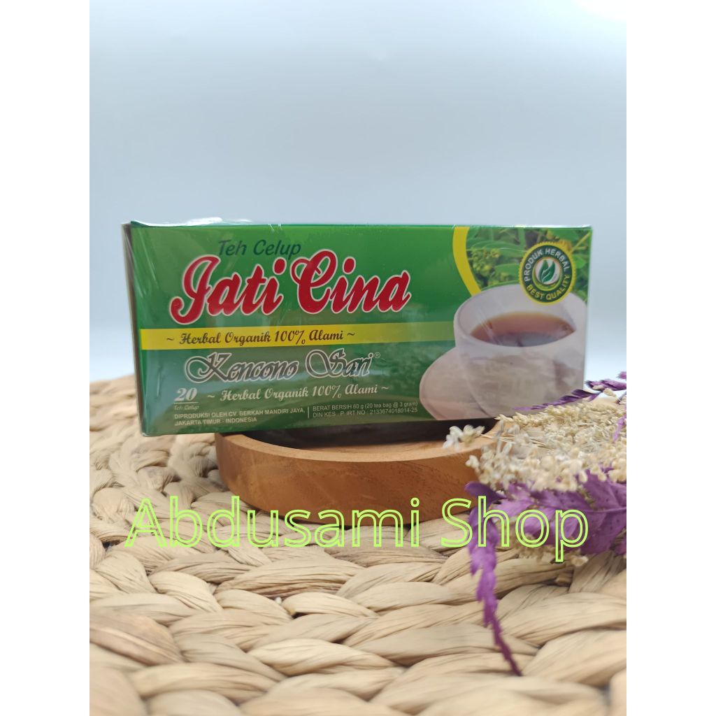 

Teh Celup Jati CIna Kencono Sari Asli Original Kemasan Isi 20 Promo