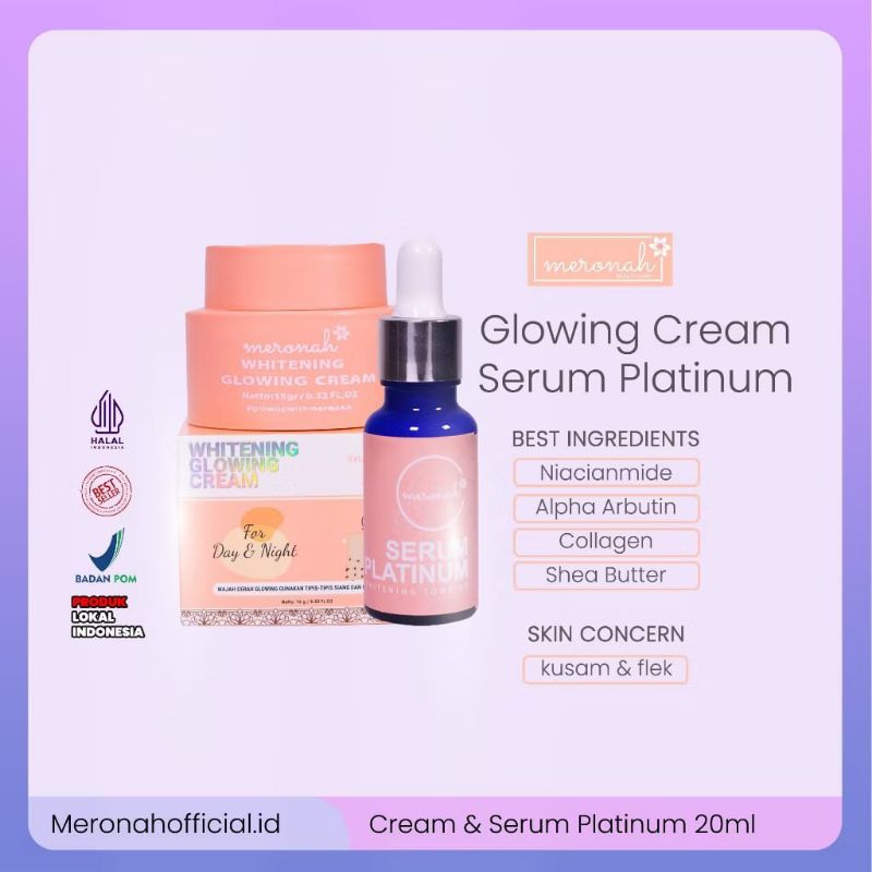 Meronah Cream + Meronah Platinum Serum 20ml