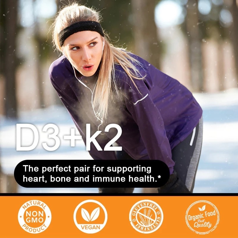 Missha Vitamin D3 + K2 Capsule Supplement Natural Formula Enhances Immunity